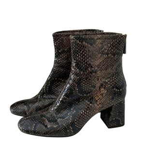 Zara Snakeskin Print Boots
